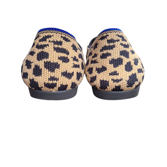 Rothys "The Point" Pointed Leopard Animal Print Slip On Ballerina Flats Size 7 - Picture 5 of 10
